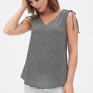 Maternity Print Cinch Shoulder Top